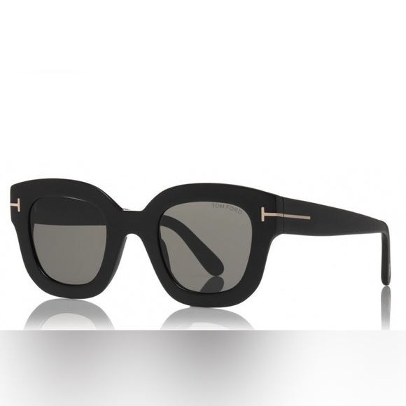 Tom Ford Accessories - Tom Ford Pia Shiny Black Sunglasses